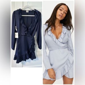 00 Sunday Best Taro Wrap Dress - Navy